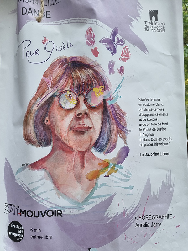 Avignon 2025 affiche Gisèle Pelicot